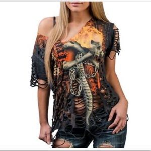 🌟 Wornstar Destroy Custom Cut Tee 🌟